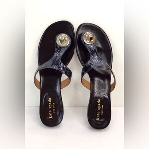KATE SPADE Thong Sandal Snake Print Slip On